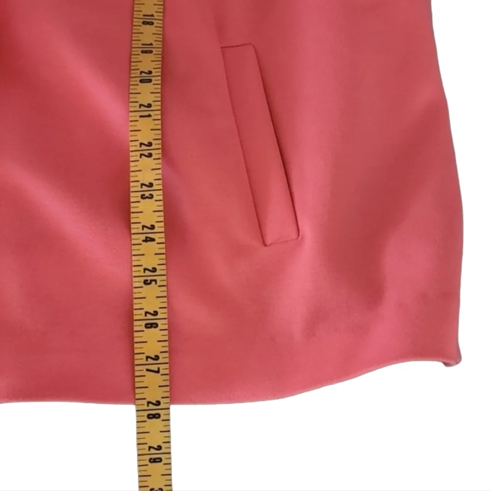 SANDRO Pink Peacoat 3X Double Breasted Statement Coat Giraffe Print Lined Plus - Picture 15 of 17